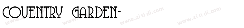 coventry garden字体转换